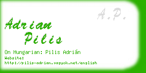 adrian pilis business card