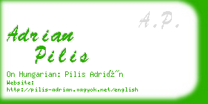 adrian pilis business card